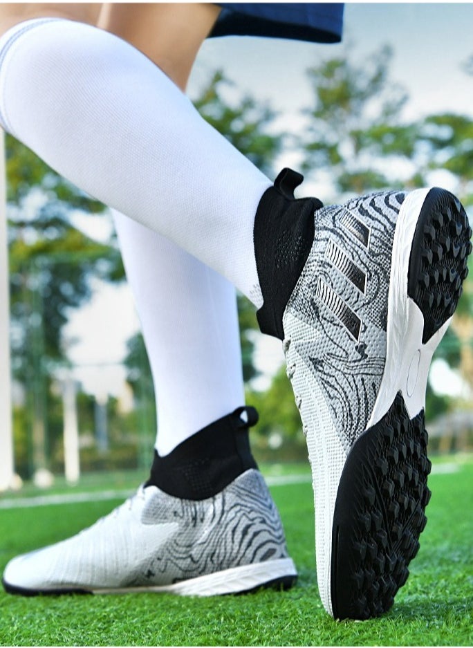 سكت شيكترو أحذية كرة قدم للجنسين، مسامير طويلة عشبية TF Broken Spikes أحذية تدريب احترافية، أحذية كرة قدم مسامية غير قابلة للانزلاق، أحذية تدريب احترافية عالية الجودة  - Image 3