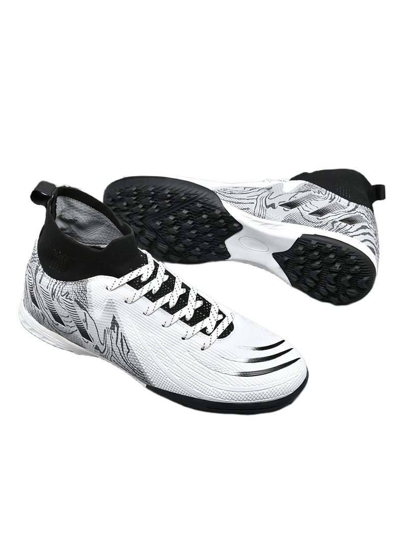 سكت شيكترو أحذية كرة قدم للجنسين، مسامير طويلة عشبية TF Broken Spikes أحذية تدريب احترافية، أحذية كرة قدم مسامية غير قابلة للانزلاق، أحذية تدريب احترافية عالية الجودة  - Image 1