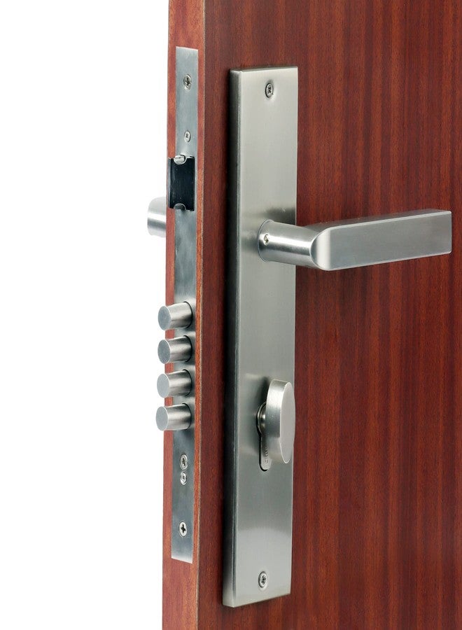 Crust Acost Premium 10" Plate Mortise Door Lock Handle Set/Mortise Lock with Brass Lock Body and One Side Key 60mm Brass Cylinder Set with 3 Brass Computer Keys - Image 5