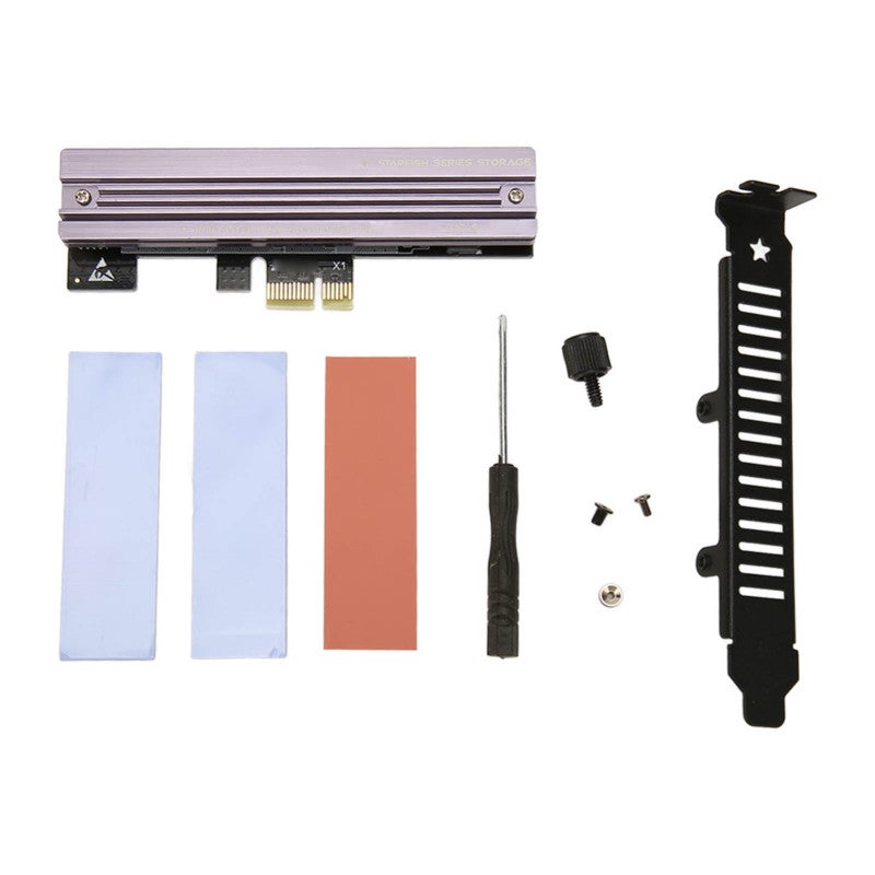JEYI M.2 NVMe SSD to PCIe Adapter 2230 2242 2260 2280 750MB/s High Speed - Top Cover Design PCIe 4.0 X1 X4 X8 X16 Card for Win Linux OS X Laptop - Image 1