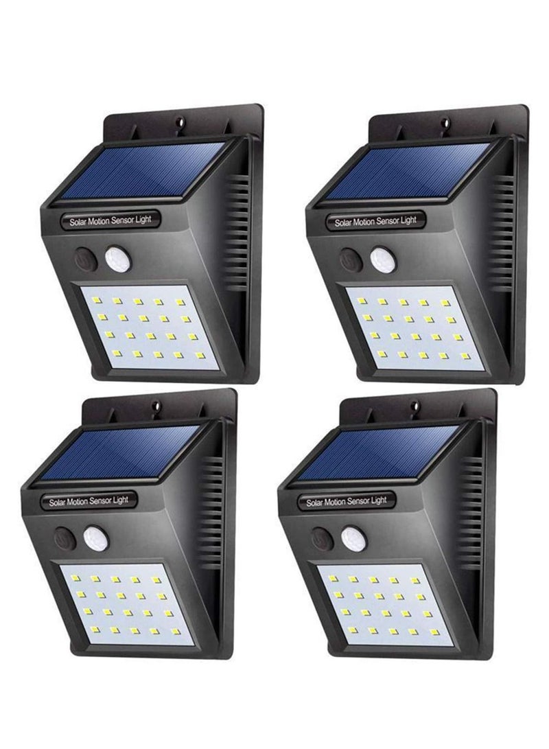 【4 pack】 35 LED Solar Lights Outdoor Waterproof Solar Motion Sensor Light Wireless Lights Outside Wall Lamp for Driveway Patio Garden Path  - Image 1
