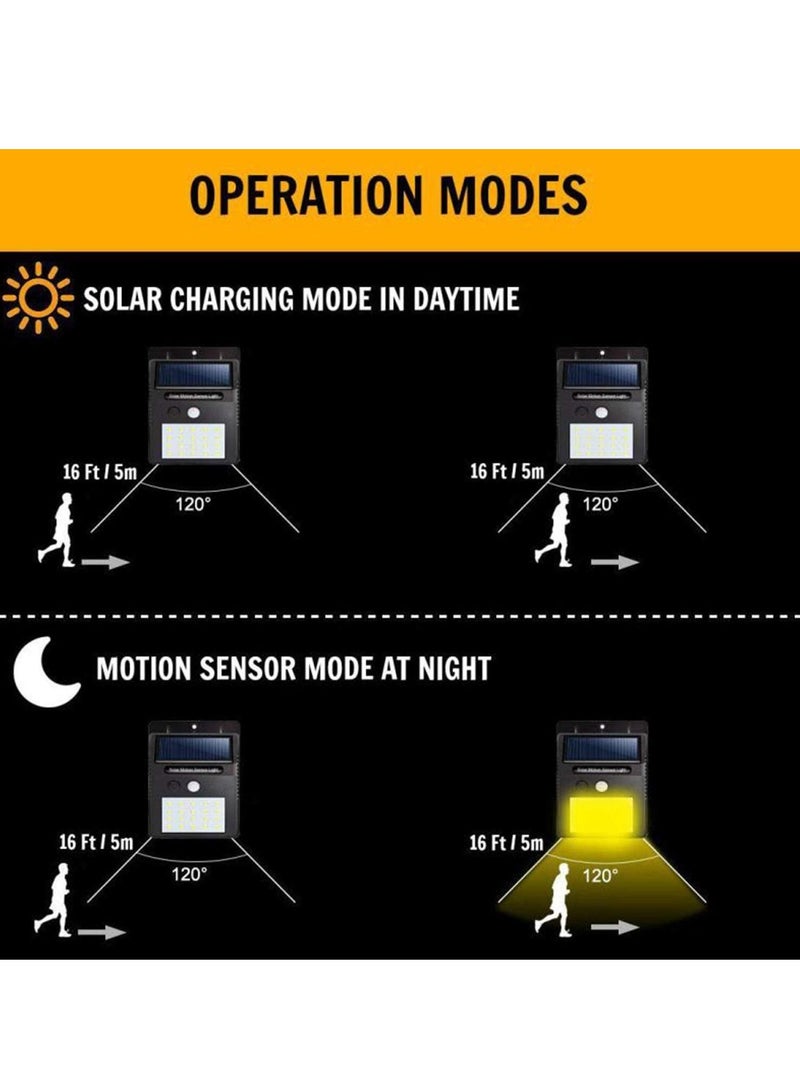 【4 pack】 35 LED Solar Lights Outdoor Waterproof Solar Motion Sensor Light Wireless Lights Outside Wall Lamp for Driveway Patio Garden Path  - Image 5