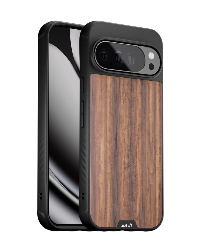 Mous for Google Pixel 10 Pro XL (2025) Case, Compatible with Qi2 MagSafe and Pixelsnap - Limitless - Protective Pixel 10 Pro XL Walnut Case - Shockproof Phone Cover, Brown - Image 1