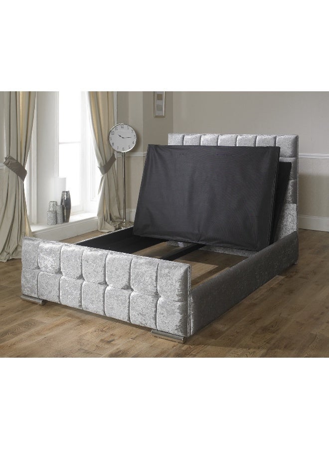 Havana Beds And Upholstery Nevada Crushed Velvet Luxury Handmade King Bed (Suitable Mattress Fit :180 Cm X 200 Cm) - Image 3