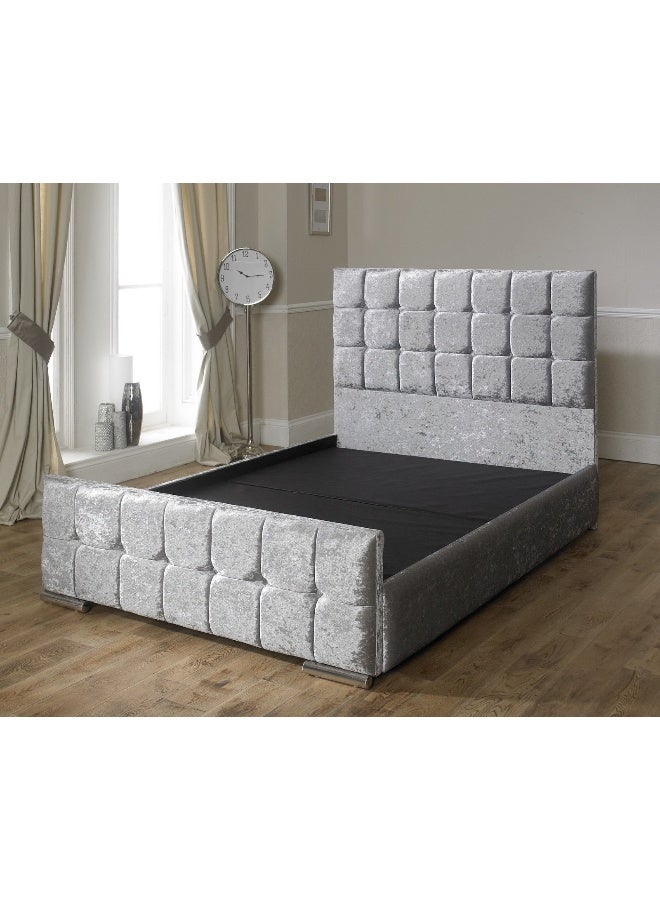 Havana Beds And Upholstery Nevada Crushed Velvet Luxury Handmade King Bed (Suitable Mattress Fit :180 Cm X 200 Cm) - Image 2