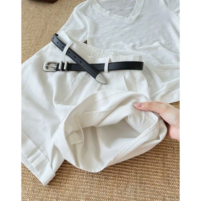 شورت كتاني نسائي عتيق فضفاض - Image 3