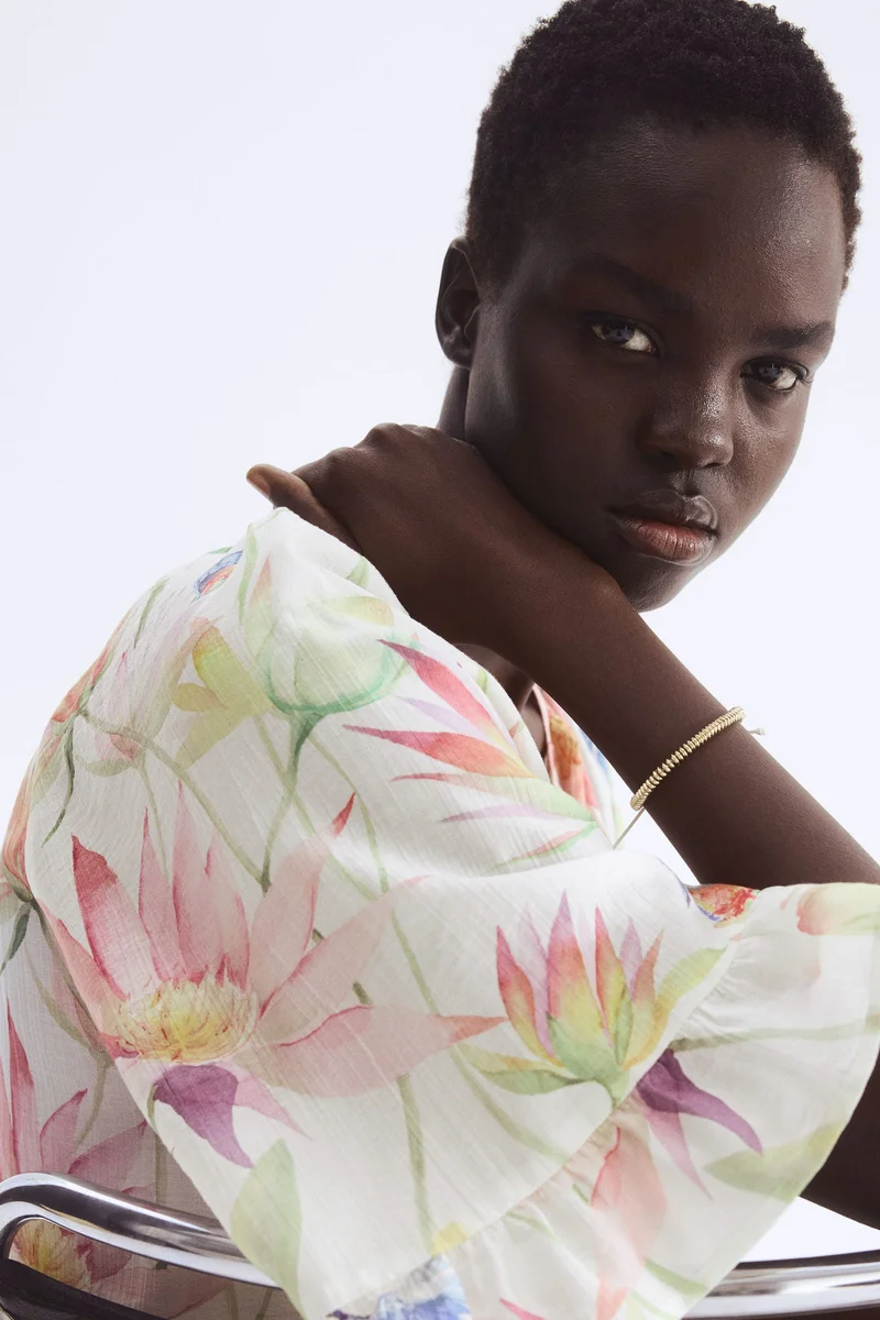 H&M Tie-detail tunic dress