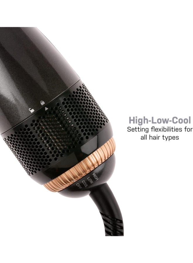 JOY Ceramic Dryer And Styler 2 In 1 Black/Beige - Image 5