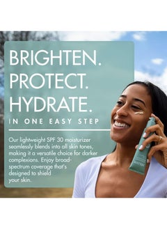 bolden Bolden SPF 30 Brightening Face Moisturizer with Vitamin C | Broad Spectrum UVA/UVB Sunscreen | Applies Clear without Chalky Residue | Ideal for Melanin Rich Skin | 2.0 FL Oz  - Image 3