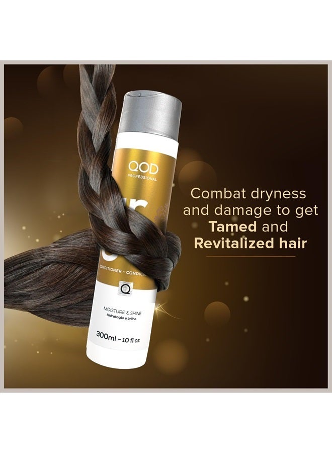 QOD بلسم الأركان 300 مل - 10 أونصة سائلة - لمعان ونعومة / نوع الشعر: جاف، تالف، مجعد وباهت / خالي من الملح والكبريتات / مع السيليكون وزيت الأركان - Image 5