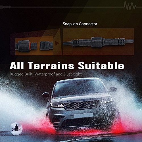 MICTUNING 2PCS 10FT 4 Pin Extension Cables - Exclusive for 2nd-Gen RGB Rock Lights and P1Y P1s P1C P8 Series Switch Panel Connection - Image 5
