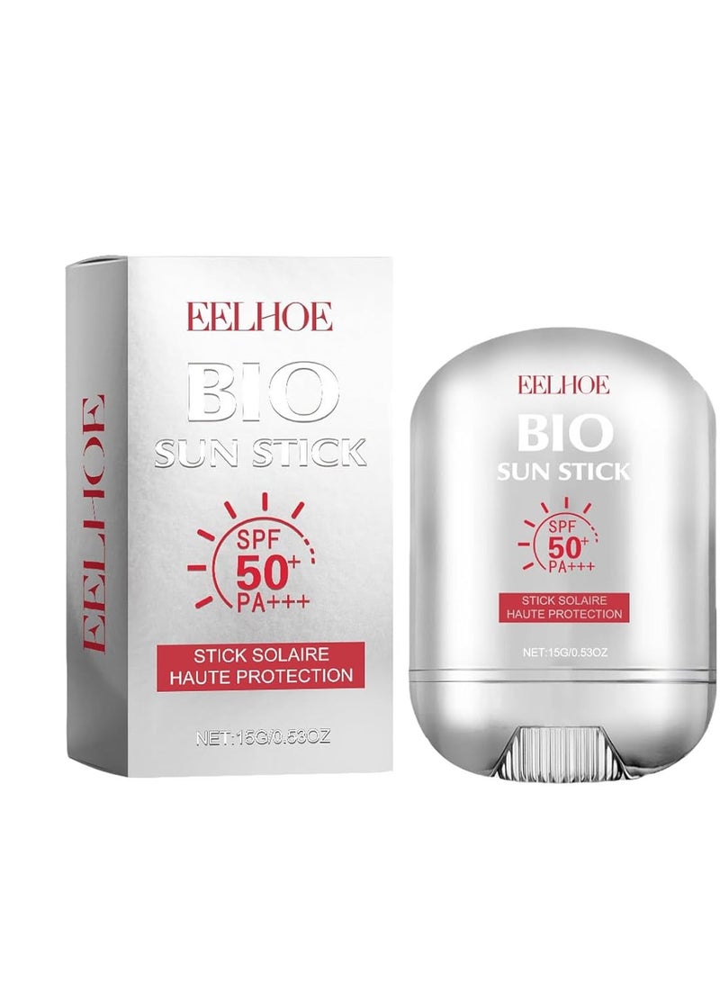 EELHOE Bio Sun Stick,Face and Body Professional Sunscreen Stick,Enriched with Vitamin C Strong Sunscreen Keep Skin Moisture,Reduce Redness Sun Spots,Protection Repair of the Skin Suitable for all Types - Image 1