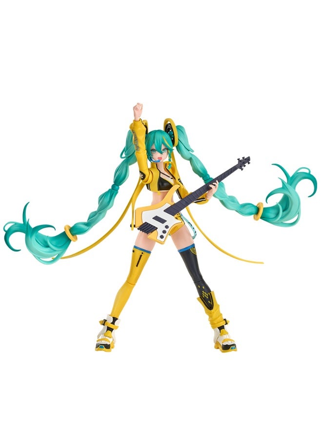 Blokees Hatsune Miku Model Kit | Vivid Echoes 007 Fantastics Series | Buildable Articulated Anime Girl Figure with Guitar & Mic | Snap Fit Collectible for Ages 14+ - Image 3