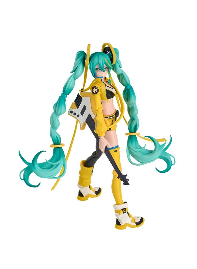 Blokees Hatsune Miku Model Kit | Vivid Echoes 007 Fantastics Series | Buildable Articulated Anime Girl Figure with Guitar & Mic | Snap Fit Collectible for Ages 14+ - Image 5