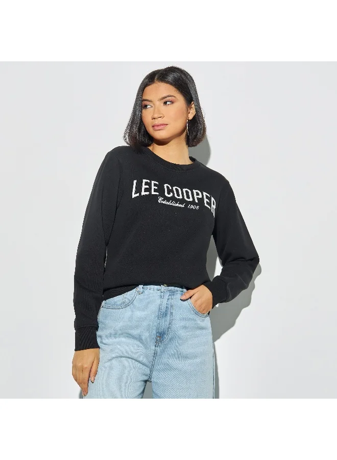 Lee Cooper Lee Cooper Logo Detail Sweatshirt with Long Sleeves