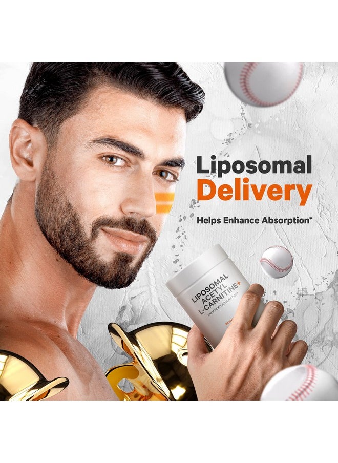 Codeage Codeage Liposomal Acetyl-L-Carnitine+ Supplement - 500 mg Acetyl-L-Carnitine per Serving - 3-Month Supply, Liposomal Delivery - Alcar Supplement - L-Carnitine - Non-GMO, Gluten-Free, 90 Capsules  - Image 5