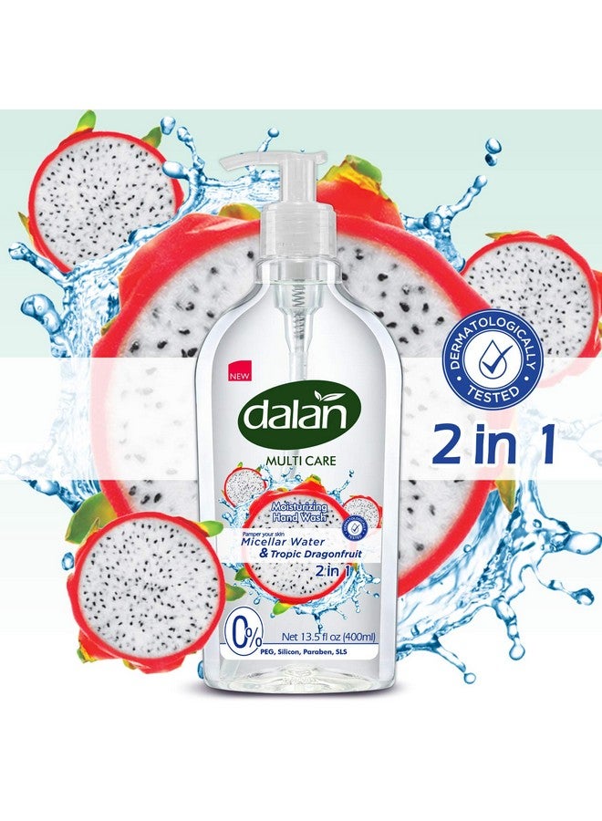 Dalan Tropic Dragonfruit Multicare Ultra Moisturizing Liquid Hand Soap For Normal And Dry Hands Fresh Clean And Soft Feeling (13.5 Fl Oz / 400 Ml (Pack Of 3)) - Image 4