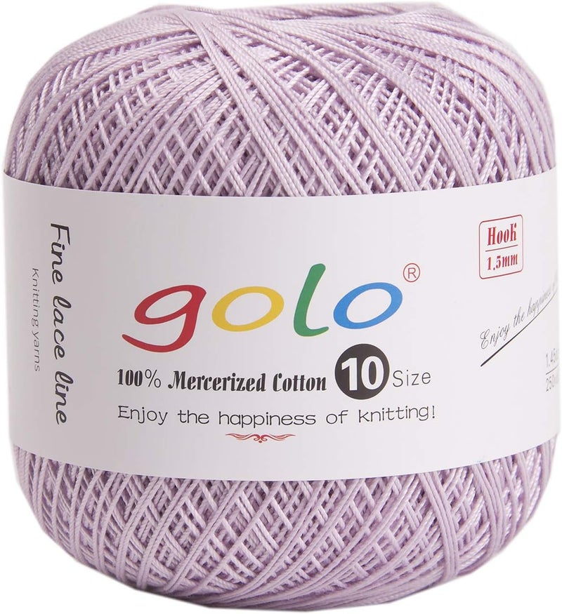 Golo Crochet Thread for Hand Knitting Purple Yarn 672 - Image 1