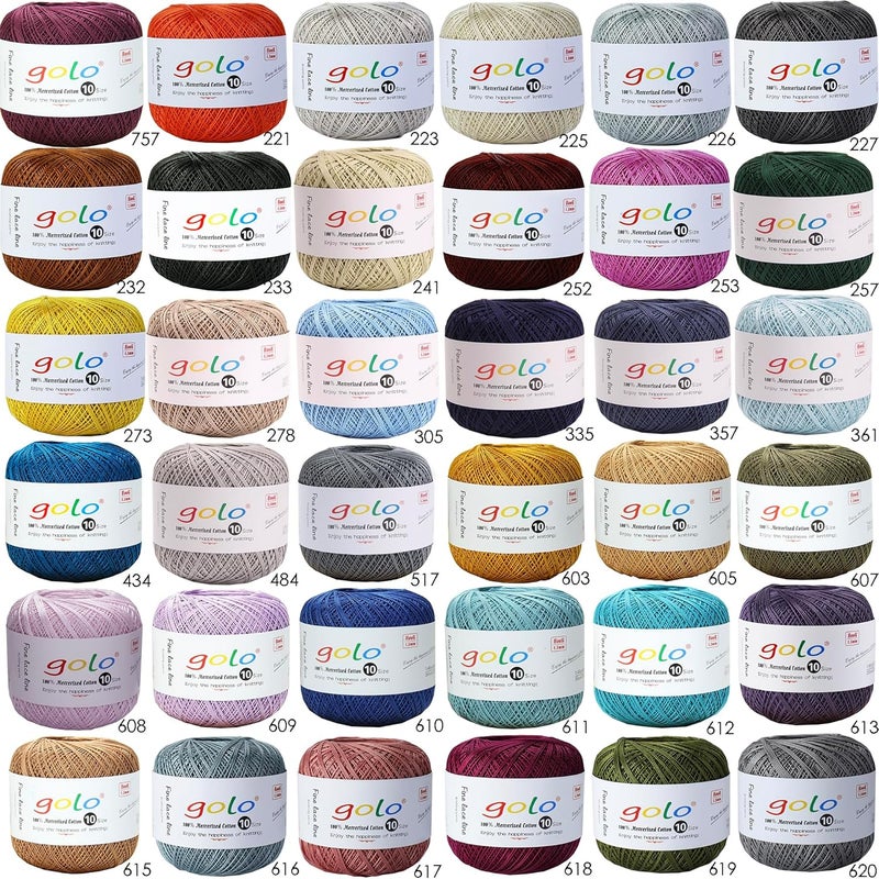 Golo Crochet Thread for Hand Knitting Purple Yarn 672 - Image 4