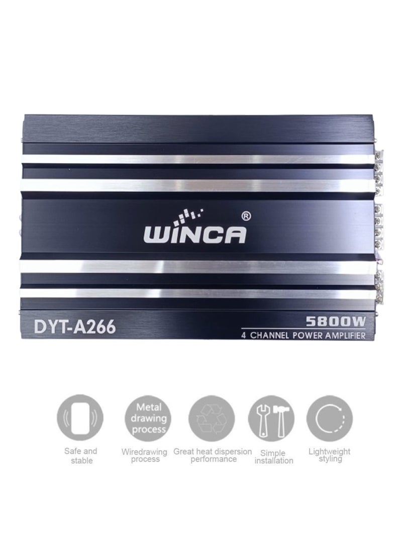WINCA 5800W 12V High-Power Car Amplifier, Hi-Fi Portable Audio Stereo Sound Subwoofer - Image 2