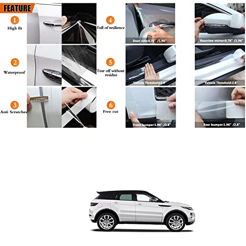 PRIKNIK Car Door Seal Strip Door Edge Guard Bumper Cover Strips Entry Sill Scuff Plate Door Anti-Scratch Waterproof Compatible with Cars - Image 2