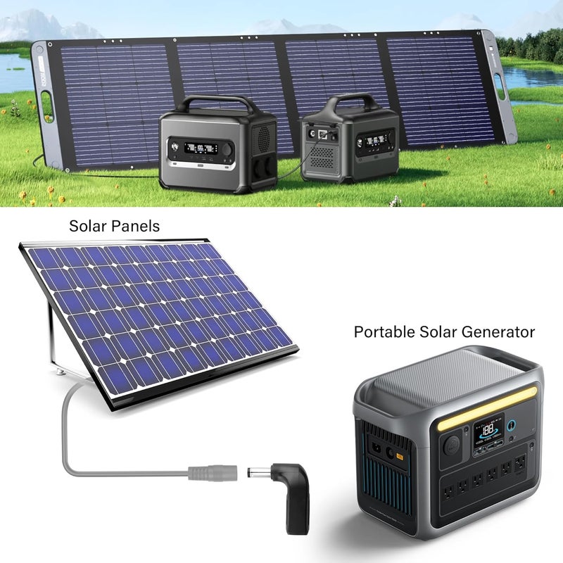 SinLoon 2 Pack XT60 to DC5521 Adapter 90 Degree XT60 Male to DC 55mm X 21mm Male Wireless for TS100 Soldering Iron FPV Monitor PowerDrone XT021 - Image 4