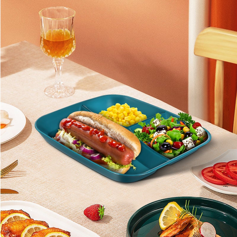 Breakfast Plate Three-grid Plate Quantitative Plate Storage Tray - Image 4