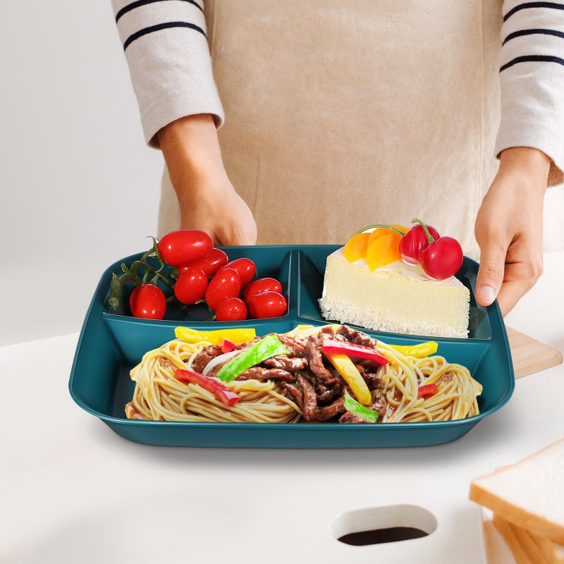 Breakfast Plate Three-grid Plate Quantitative Plate Storage Tray - Image 5