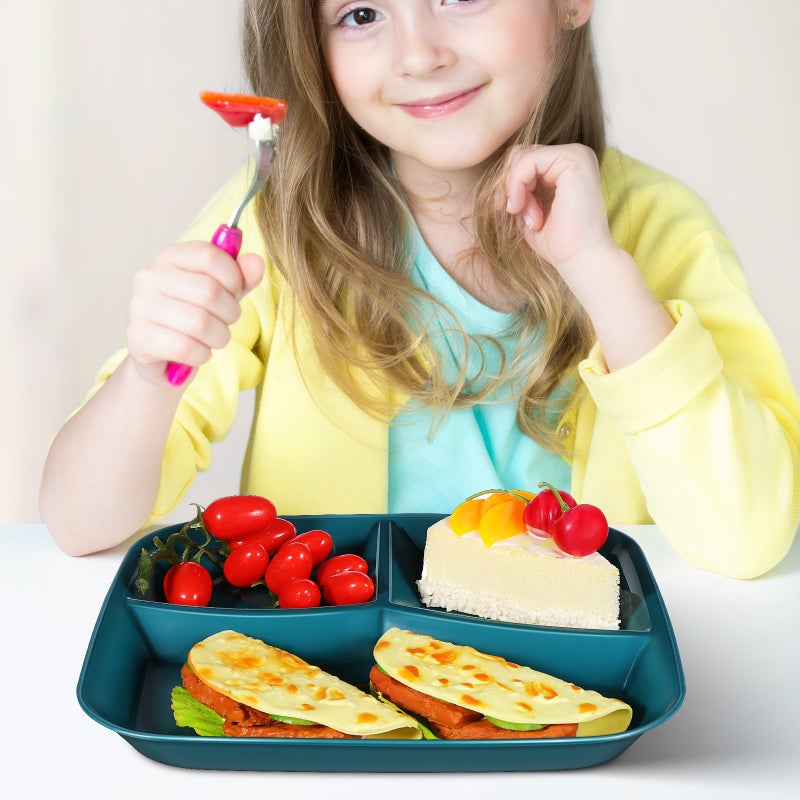 Breakfast Plate Three-grid Plate Quantitative Plate Storage Tray - Image 3