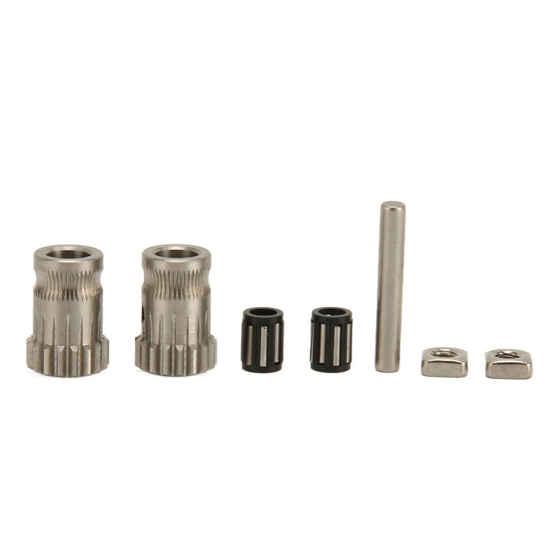 Dual Drive Extruder Gear Kit with 2Pcs Gear - Stainless Steel Filament Feeder for 1.75mm Printing - Image 1