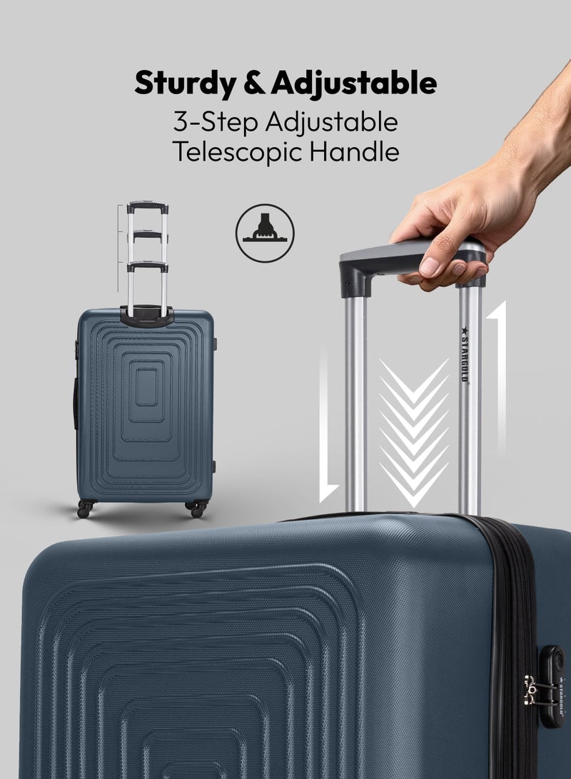 ستارجولد مجموعة حقائب سفر مكونة من 4 قطع من حقائب أمتعة السفر ذات الجانب الصلب من مادة ABS - Image 5