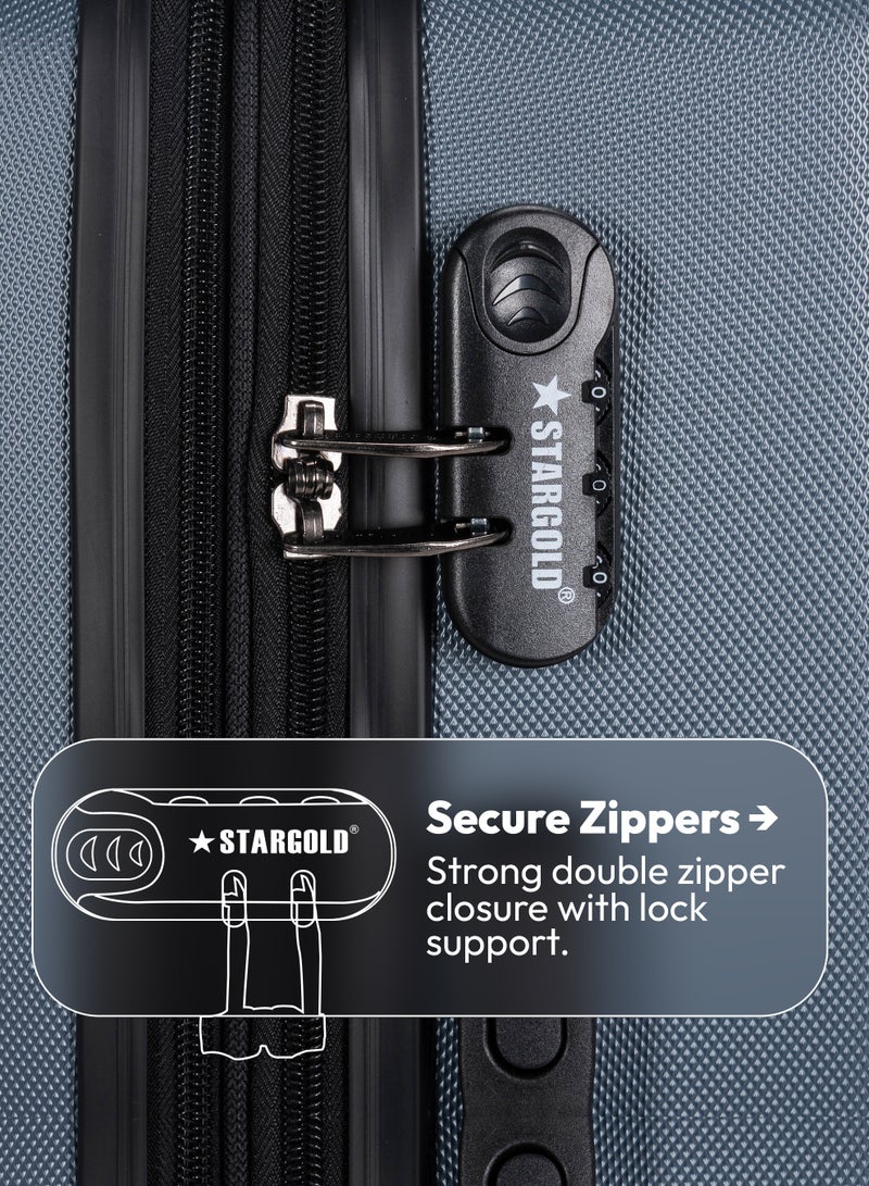 ستارجولد مجموعة حقائب سفر مكونة من 4 قطع من حقائب أمتعة السفر ذات الجانب الصلب من مادة ABS - Image 4