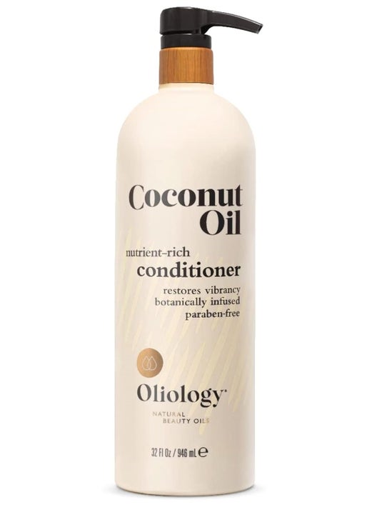 Oliology Oliology Nutrient Rich Coconut Oil Conditioner  Restores Vibrancy  Softens Hair  Repairs Damaged Dry Weak Hair  Intensely Hydrates  Botanically Infused  Paraben Free 32 fl oz 