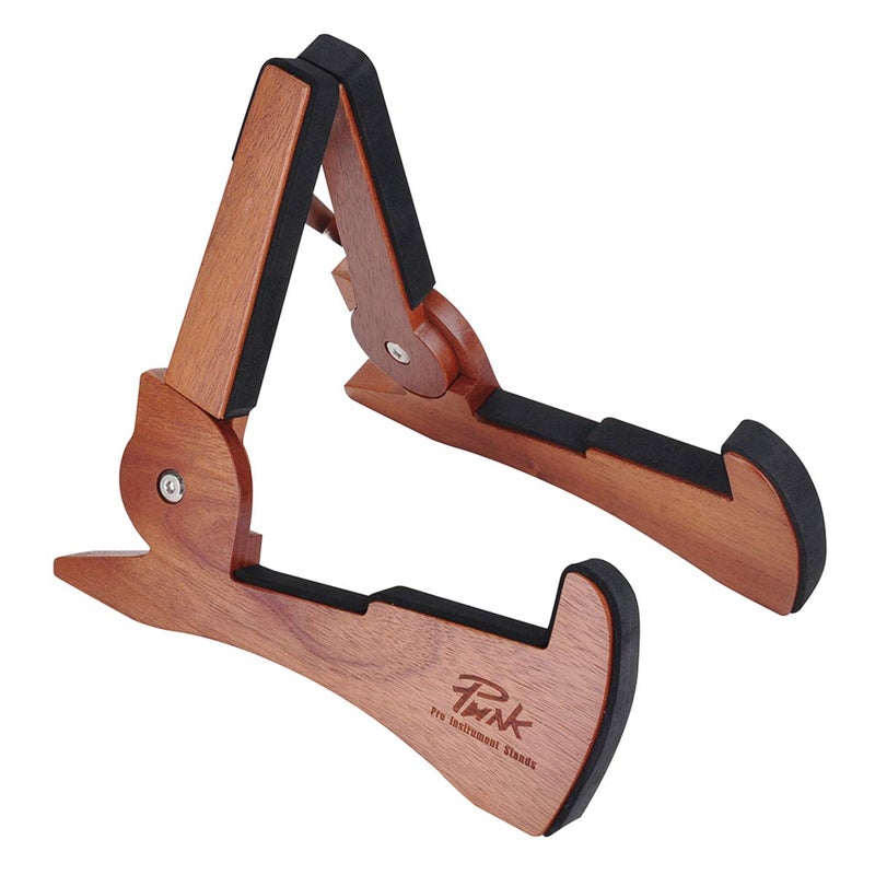 PUNK Wooden Guitar Stand Instrument Stand Portable Collapsible Guitar Holder for Acoustic Classical GuitarMahogany