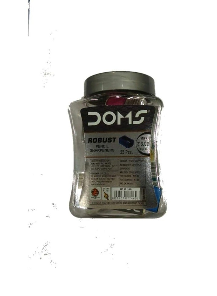 دومس مبراة أقلام رصاص قوية من دومز، مجموعة مبراة للأطفال - 25 قطعة - Image 1