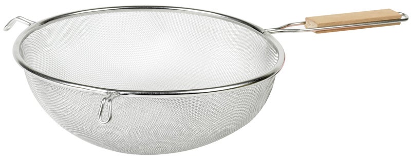 Imusa IMU71195 10 Stainless Steel Strainer with Wood Handle