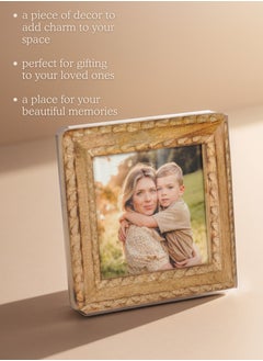Mars & More Handcrafted Wooden Photo Frame 12x12 cm by Artesania  - Image 4