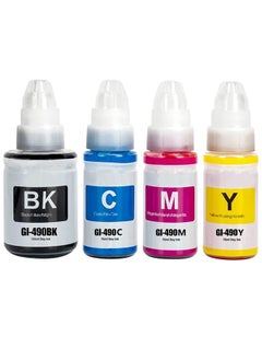 Refill Ink Compatible with Canon Printer for PIXMA (4-Pack Black Cyan Magenta Yellow)