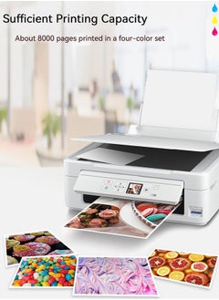 ماركة غير محددة حبر متوافق مع طابعة CANON لـ PIXMA G3400، G2400، G1400، G4400، G4410، G3410، G2410، G1410، G3411، G2411، G1411، G4411 (4 عبوات أسود سماوي أرجواني أصفر)  - Image 2