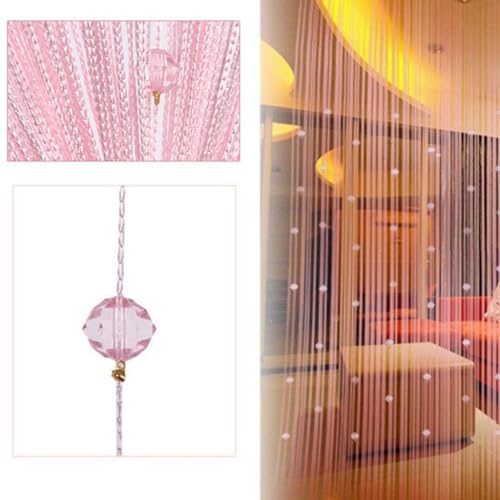 FUT String Tassel Crystal Beads Curtain, Partition Door Curtain Beaded String Curtain Door Screen Panel Home Decor Divider for Bridal Chamber Room Beauty Salon Bedroom New Home Hotel Decoration 1x2m - Image 1