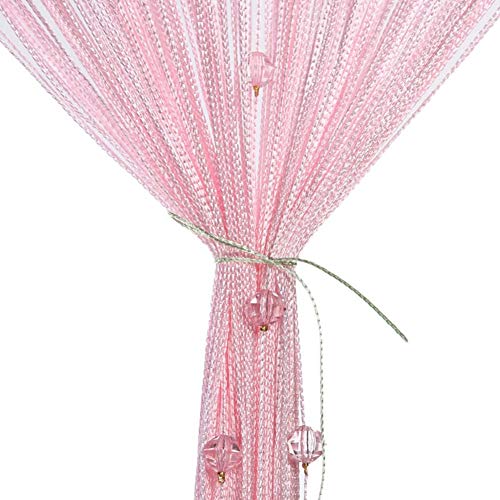 FUT String Tassel Crystal Beads Curtain, Partition Door Curtain Beaded String Curtain Door Screen Panel Home Decor Divider for Bridal Chamber Room Beauty Salon Bedroom New Home Hotel Decoration 1x2m - Image 2