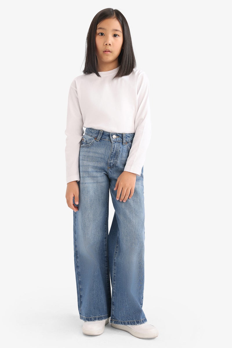 DeFacto Girl Wide Leg Jean Trousers - Image 4