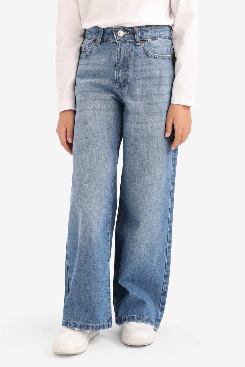 DeFacto Girl Wide Leg Jean Trousers - Image 1