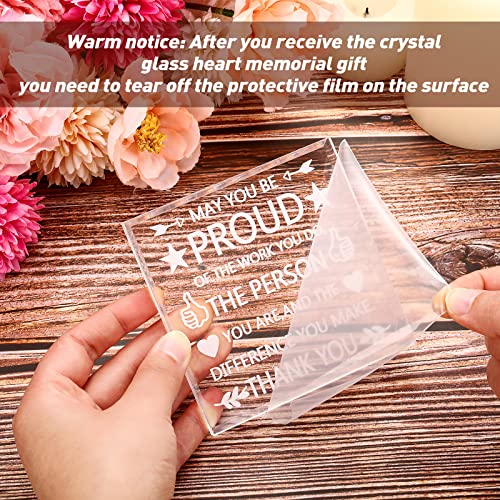 Yookeer Thank You Gift for Employees Coworker, Be Proud of the Work You Do Work Anniversary Christmas Appreciation Gift for Women Men Colleague(Square Style) - Image 4