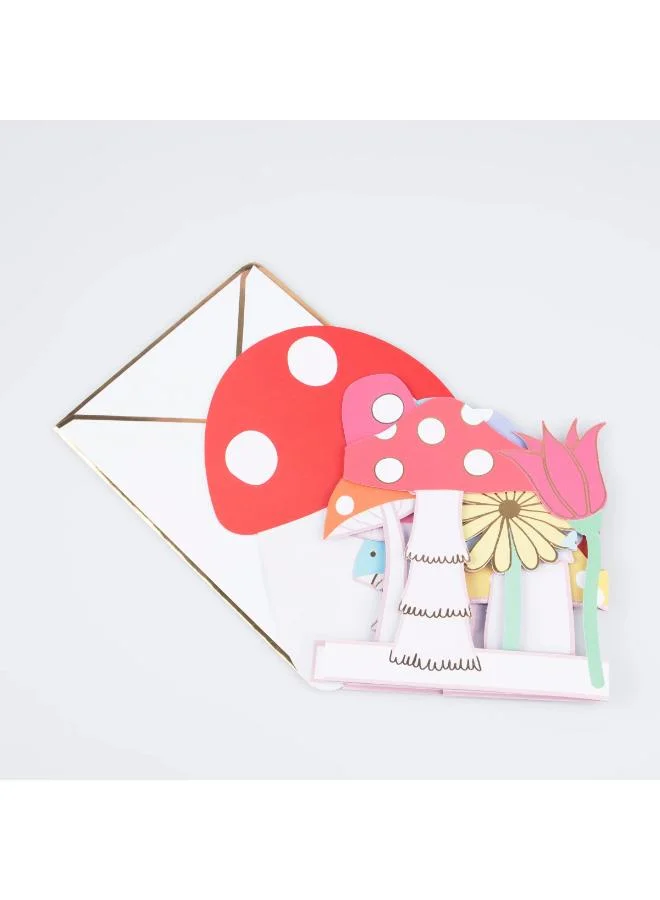 Meri Meri  Mushroom Concertina Paper Card  | Best Price UAE