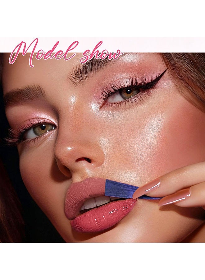 OLIBOLLA Double-Ended Peel-Off Lip Liner Color Changing Lip Oil, 2-in-1 Long-Lasting Peel-Off Lip Stain with Hydrating Lip Gloss #04 - Image 3