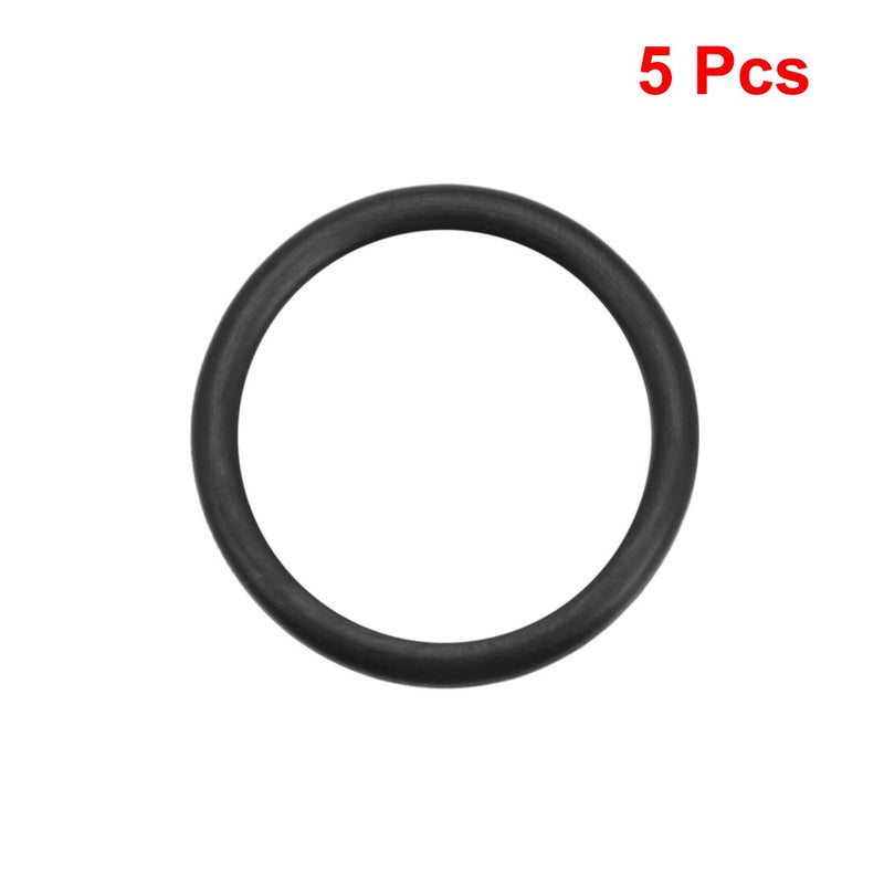 uxcell Nitrile Rubber O-Rings 32mm OD 25.8mm ID 3.1mm Width, Metric Sealing Gasket for Automotive Machine Plumbing, Pack of 5 - Image 2