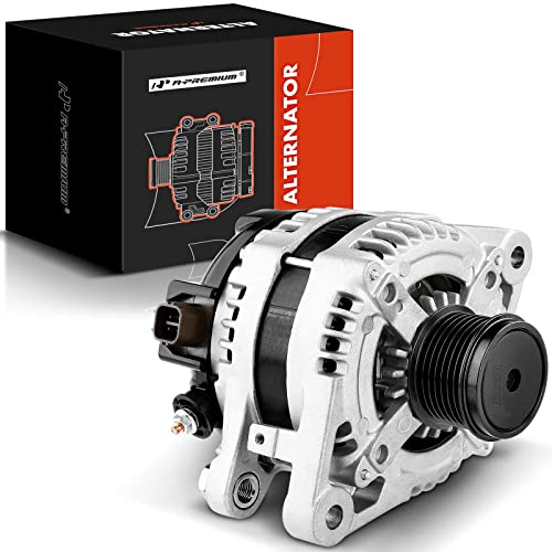A-Premium Alternator Compatible with Toyota Highlander 2008-2013, Avalon 05-18, Venza 09-15 & Lexus ES350 07-18, RX350 07-09, V6 3.5L, 12V 130A CW 7-Groove Pulley, Replace# 27060-0P151, 27060-0P151-84 - Image 1