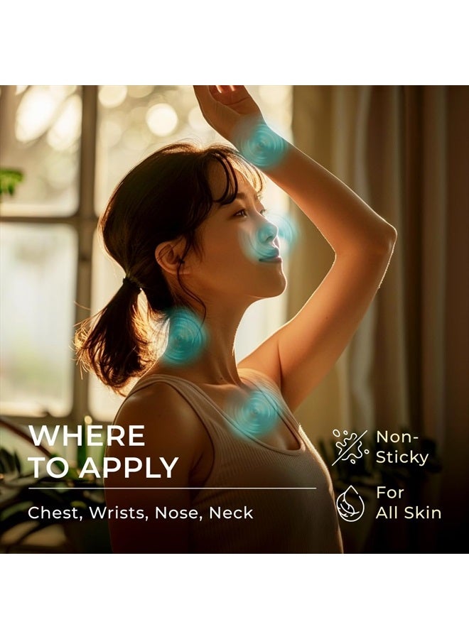 gya labs Breathe Essential Oil Roll On - Fast Cooling Comfort for Sinus, Stuffy Nose & Easy Breathing - Aromatherapy Roll On Blend Made with Peppermint, Eucalyptus, Tea Tree Oil & More (0.34 Fl Oz) - Image 3