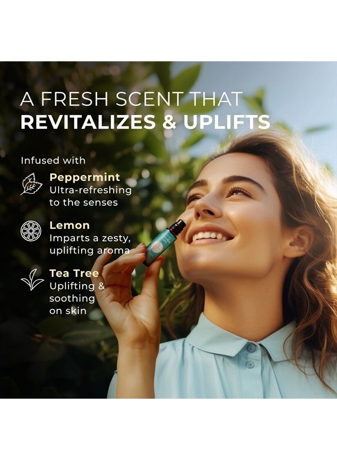 gya labs Breathe Essential Oil Roll On - Fast Cooling Comfort for Sinus, Stuffy Nose & Easy Breathing - Aromatherapy Roll On Blend Made with Peppermint, Eucalyptus, Tea Tree Oil & More (0.34 Fl Oz) - Image 4